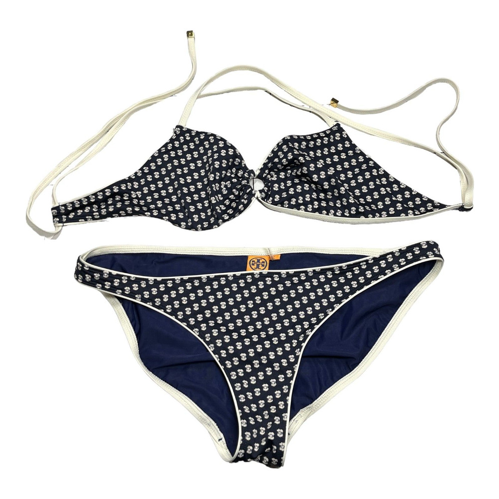 Tory Burch Navy and White Bikini